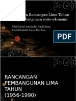 Kepentingan Rancangan Lima Tahun Dalam Pembangunan Sosio-ekonomi