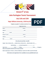 Bristol 4 of July John Partington Tennis Tournament: July 11th and 12th