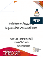 Medicion de Los Proyectos de Responsabilidad Social Con El Sroim