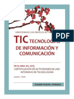 Tecnologías de Información Y Comunicación