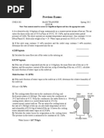 Mass Transfer Quizzes