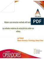 MODERN COAL EXTRACTION METHODS WITH BACKFILL - LOS METODOS MODERNOS DE EXTRACCION DE CARBON CON RELLENO