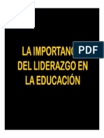 Liderazgo y Educacion