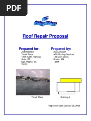 Roof Repair Proposal