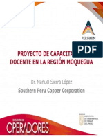 Proyecto de Capacitación Docente en La Región Moquegua