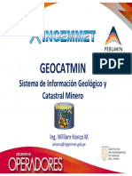 Geocatmin Sistema de Informacion Geologico y Catastral Minero