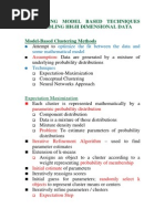 Data Mining-Model Based Clustering