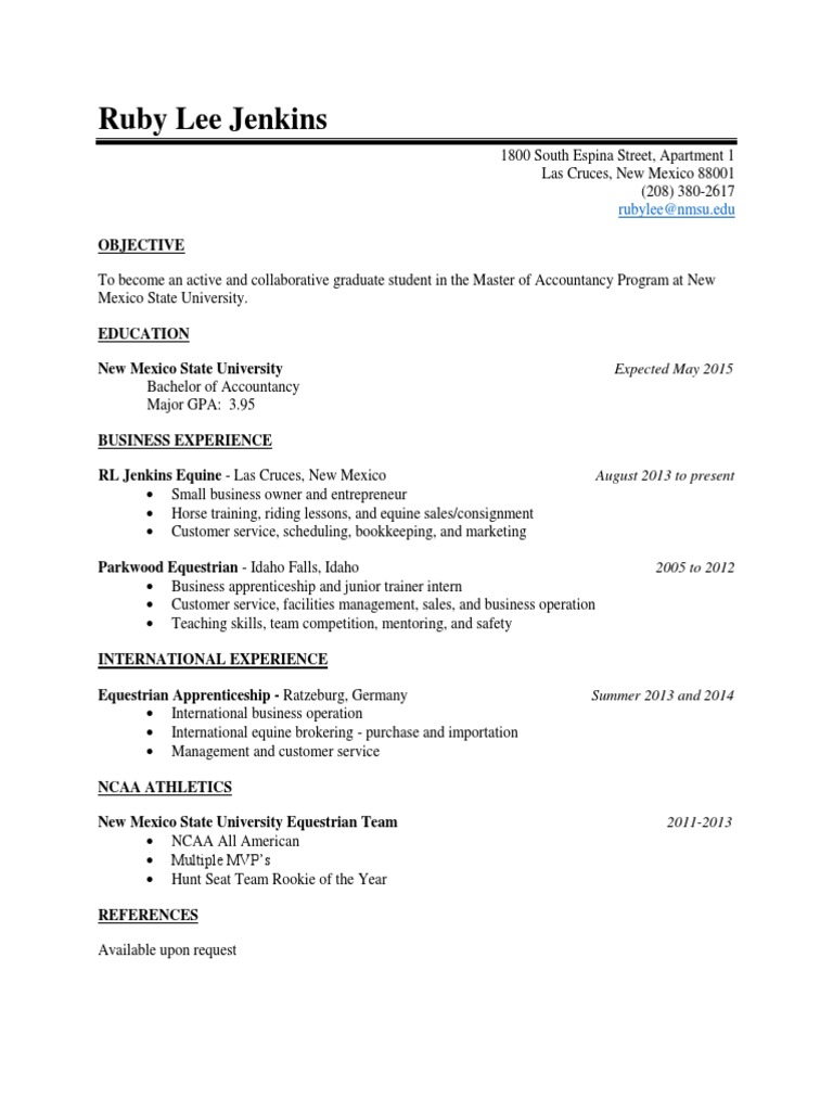 Graduate Student Profile: Ruby Lee Jenkins | PDF