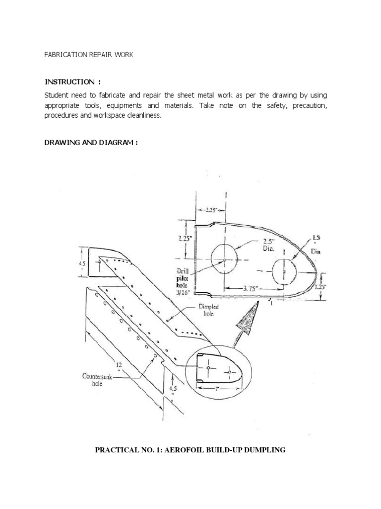 Instruction:: Practical No. 1: Aerofoil Build-Up Dumpling | PDF