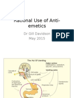 Rational Use of Anti-Emetics: DR Gill Davidson May 2015