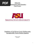 Download 2D lid diven cavity final  reportpdf by Vivek Joshi SN264610560 doc pdf