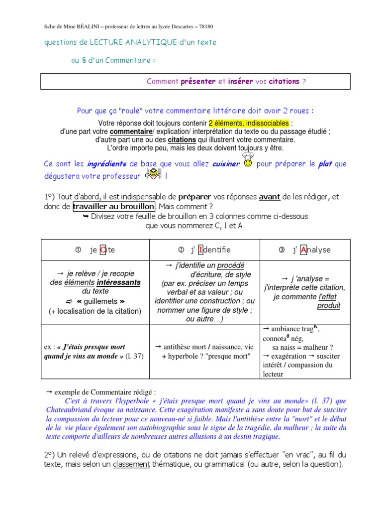 75 Travailler Avec Les Citations Pdf Ulysse Metaphore