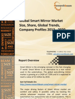 Size Size: Global Smart Mirror Market Size, Share, Global Trends, Company Profiles 2012 - 2020