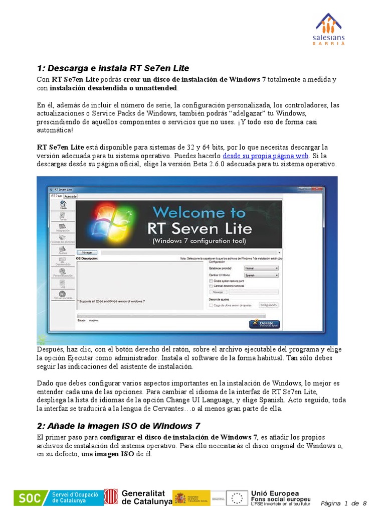 RT Se7en Lite | PDF | Windows 7 | Microsoft Windows