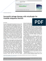 Successful Salvage Therapy With Micafungin For Candida Emphyema Thoracis PDF