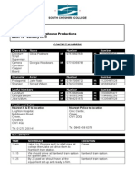 New Call Sheet Docx Sandbach