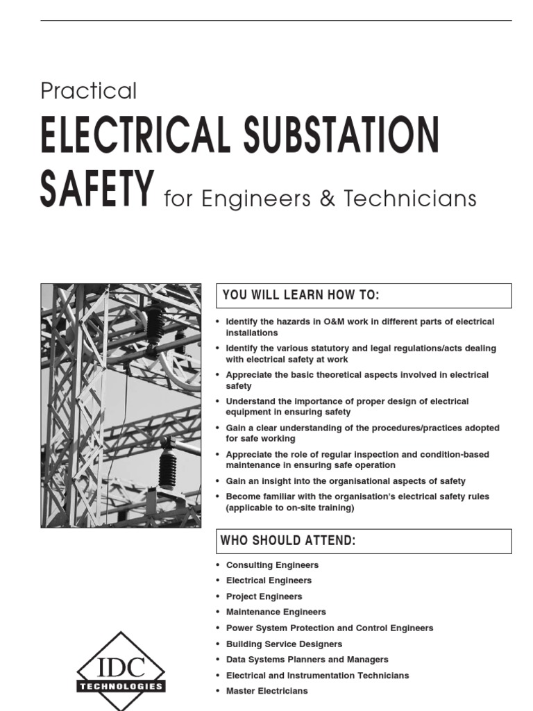 Electrical Substation Safety Safety Electrical Substation