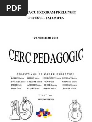 0 Planificare Matematica Cerc Pedagogic