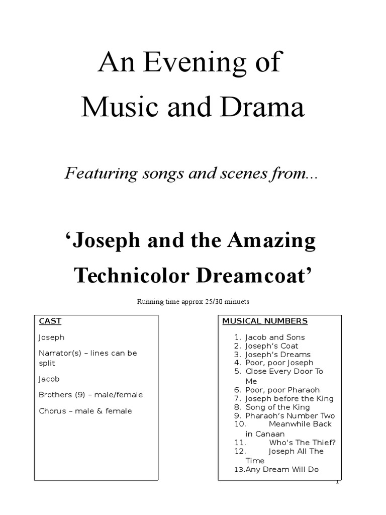 Joseph Lyrics Book Jacob Biblical People