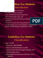 Guidelines For Diabetes