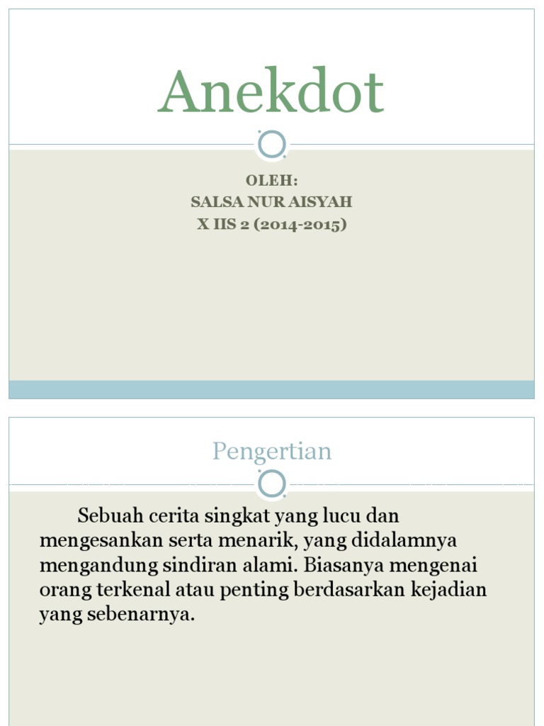 Anekdot Ppt