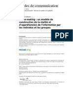 K.weicK_Sense-making Un Modèle de Construction de La Réalité Et d’Appréhension de l’Information Par Les Individus Et Les Groupes