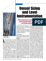 Vessel Sizing and Level Instrumentation