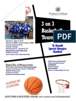 3 On 3 Flyer To Benifit Connecticut Special Olympics