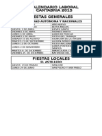 Calendario Laboral El Astillero 20151
