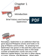 Brief History and Background of Badminton