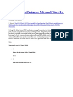 Cara Konversi Dokumen Microsoft Word Ke Format PDF