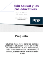 Educación Sexual y Las Políticas Educativas