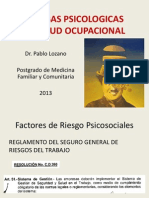 Pruebas Psicológicas para La Valoración en Salud Ocupacional