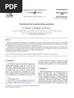 Synthesis For Handwriting Analysis: N. Vincent, A. Seropian, G. Stamon