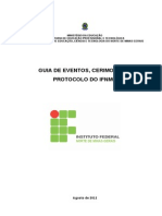 Guia de Eventos, Cerimonial e Protocolo Do IFNMG