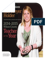 2014-2015 Teacher of The Year