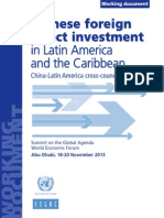 Chinese Foreign Investment in LAC 2013