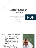 Mystery Solution Challenge - Testing for Presence of Starch Sugar and Protein 2