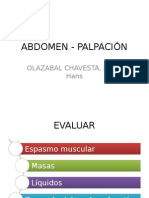 Abdomen - Palpación