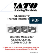 CL408 - 412e, CL608 - 612e Operator Manual