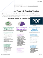 Udl Guidelines: Theory & Practice Version