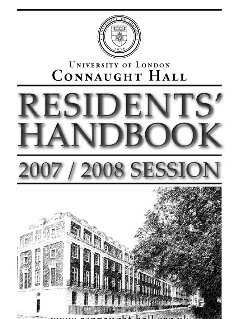 Connaught Hall Residents' Handbook 2007-8 | PDF | Business