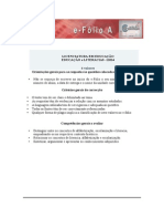 E-folio A Educação e Literacias 2015 critérios de correção para os estudantes