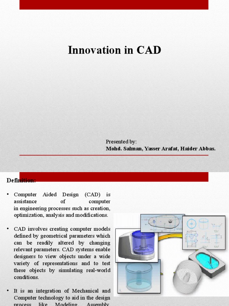 Advances in Computer Aided Design (CAD) | PDF | Computer Aided Design ...