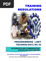 TR - Programming (NET Technology) NC III