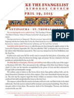 A PR Il 19, 2015: Greek Orthodox Church