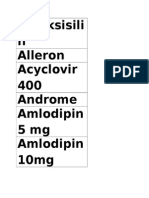 Amoksisili N Alleron Acyclovir 400 Androme Amlodipin 5 MG Amlodipin 10mg