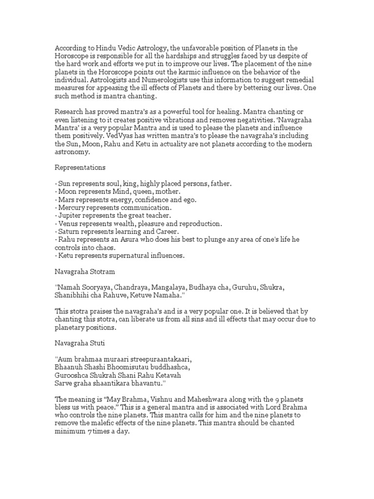 Hindu Gods Mantras | PDF | Business