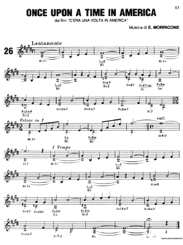 Morricone C Era Una Volta In America