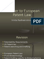 A Primer to European Patent Law